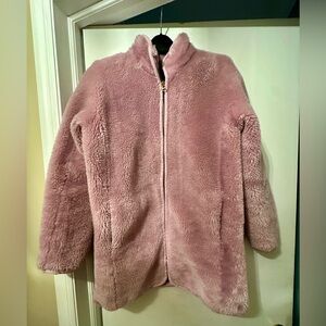 J. Crew purple wisteria Sherpa Teddy Coat women’s size S